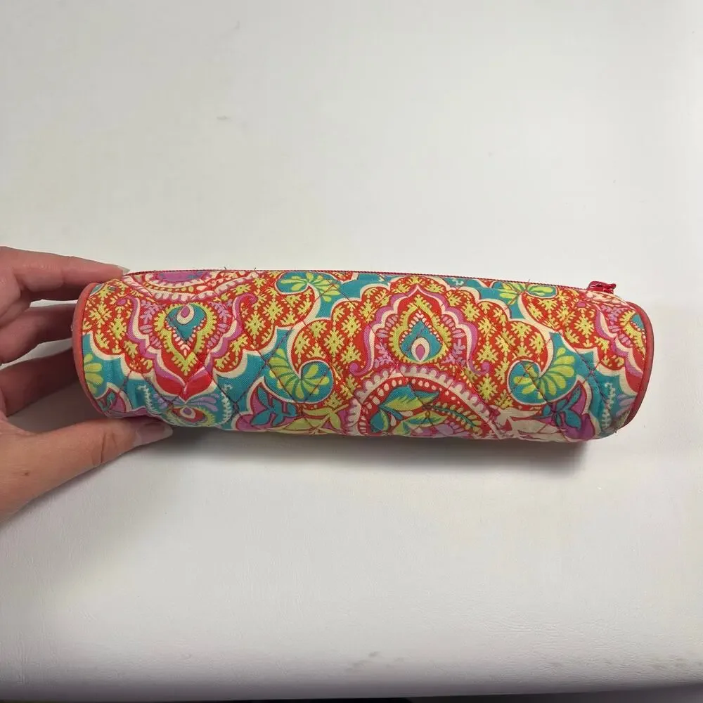 Vera Bradley On A Roll Zippered Case Paisley in Paradise Colorful Feminine